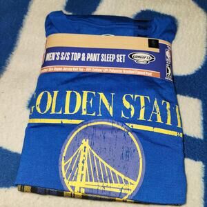 Concepts Sport Size S Unisex  NBA Pajamas Golden State Warriors Sleep Set NEW